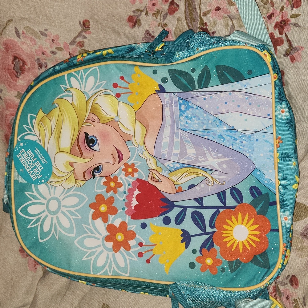 NWT Frozen reversible backpack